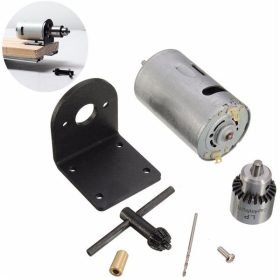   12V 5A - 24V 3A motor 8000 r/min ~28000 r/min golyóscsapágyas kivitel fúró tokmány és rögzítő talp