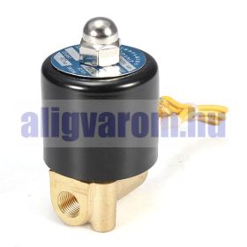   Mágnesszelep 12V levegőszelep olajszelep, vízszelep, légszelep  1/8" bemenő  1/8" kimenő, alapesetben zárt