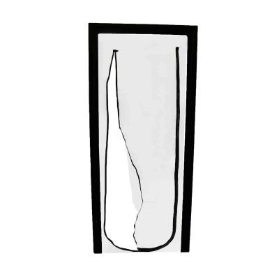 Fólia védőajtó építkezéshez 215x112 cm felújításhoz cipzáros védőfólia ajtó