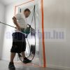 Fólia védőajtó építkezéshez 215x112 cm felújításhoz cipzáros védőfólia ajtó