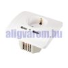 Hálózati konnektor 2 USB aljzattal Süllyesztett USB aljzatos fehér hálózati csatlakozó 230V