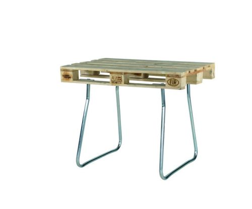 Raklapra rögzíthető acél láb EUR raklapból asztal 730 mm