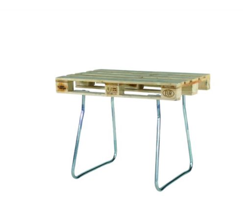 Raklapból asztal raklapra rögzíthető acél láb EUR 850 mm