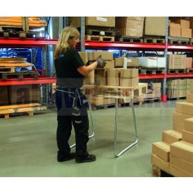   Raklapból asztal raklapra rögzíthető acél láb EUR 850 mm