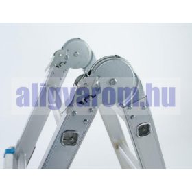   Kétágú létra széthúzható kinyitható 3 méter magas összehajtható, összetolható 2x5 létrafok