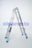 Kétágú létra széthúzható kinyitható 3 méter magas összehajtható, összetolható 2x5 létrafok