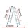Kétágú létra széthúzható kinyitható 5,3 méter magas összehajtható, összetolható 2x8 létrafok