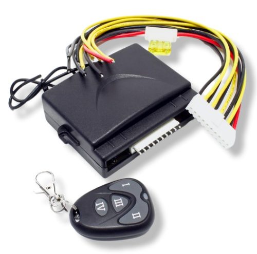 WILT Távirányító 12V 4x12A - 4 csatornás 433 MHz 1 db távirányítóval. Addig nyit, ameddig a gomb nyomva van, gomb elengedésére zár