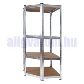 Ipari sarokpolc 4 polcos 50 kg ipari kivitelű 4 részes tároló állvány