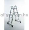 Többfunkciós csuklós létra 2,5 méter magas 4 részes összehajtható, összecsukható, 4x2 létrafok. Összecsukva csak 72 cm hosszú!