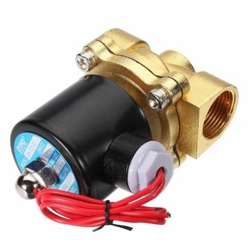 Mágnesszelep 12V Szolenoid olajszelep, vízszelep, légszelep 1/4" bemenő  1/4" kimenő