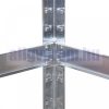 Polc 5 polcos 175 kg ipari kivitelű 5 részes tároló állvány 90x60x180 cm