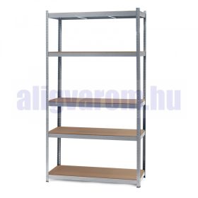   Ipari polc 5 polcos 200 kg ipari kivitelű nagy teherbírású 5 részes tároló állvány 100x60x200 cm