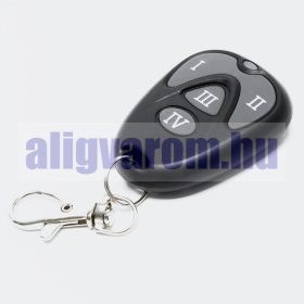   WILT távirányító 12V 4x12A - 4 csatornás 433 MHz 4 db távirányítóval. Gombnyomásra bekapcsol, újbóli gombnyomásra kikapcsol