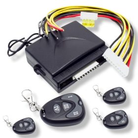 Távirányító 12V 4x12A - 4 csatornás 433 MHz 4 db távirányítóval. Addig nyit, ameddig a gomb nyomva v