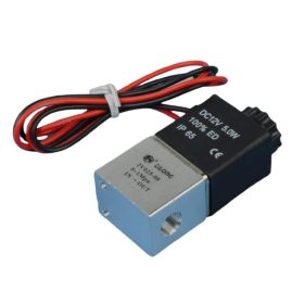   Mágnesszelep 12V Szolenoid olajszelep, vízszelep, légszelep 1/8" bemenő  1/8" kimenő, Feszültségre nyitó szelep, alapesetben zárt.