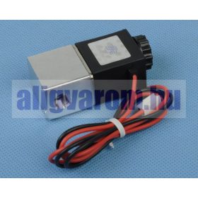   Mágnesszelep 12V Szolenoid olajszelep, vízszelep, légszelep 1/8" bemenő  1/8" kimenő, Feszültségre nyitó szelep, alapesetben zárt.