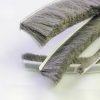 Öntapadós ajtószigetelő kefe, 2 méteres szélfogó üvegajtó kefe szürke 9x15 mm ajtókefe vitrin tömítés