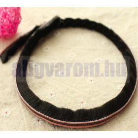   Vízzáró Szigetelő kefe, üvegajtó szigetelés ajtókefe vitrin üveges szekrény 5 m fekete 15x7 mm