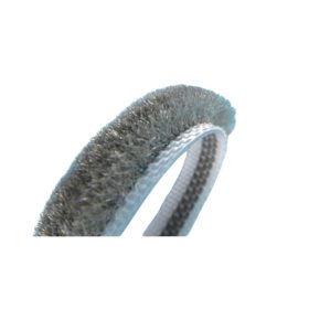   Ajtókefe Szigetelő kefe  5 m szürke 12x6 mm üvegajtó szigetelés vitrin üveges szekrény