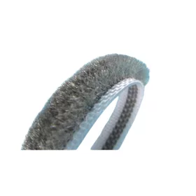 Vízzáró Szigetelő kefe, üvegajtó szigetelés ajtókefe vitrin üveges szekrény 5 m szürke 12x6 mm