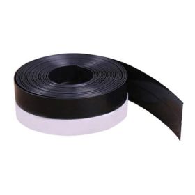   Szilikon szalag ajtó tömítés hőszigetelő 25-35-45 mm széles 1 méter hosszú lapos profil fekete színben