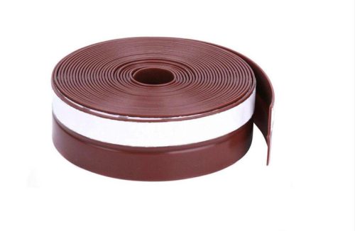 Szilikon szalag ajtó tömítés hőszigetelő lapos profil barna színben 35 mm széles