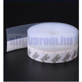   Szilikon szalag ajtó tömítés hőszigetelő lapos profil 45 mm széles 1 méter hosszú fehér színben