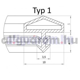   Beltéri ajtó szigetelés nútba helyezhető 5 m fekete 10mm széles ajtótömítő szigetelő profil beépíthető nem ragasztható