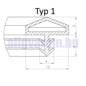   Beltéri ajtó szigetelés nútba helyezhető 5 m fekete ajtótömítő szigetelő profil beépíthető nem ragasztható