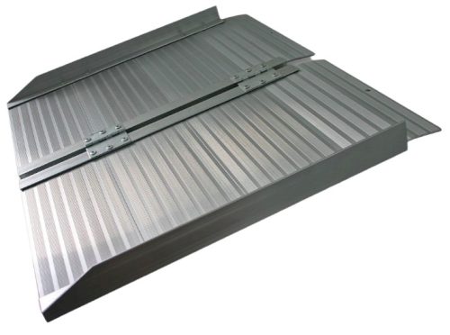 Akadálymentes rámpa 60 cm felhajtó tolókocsi kerekesszék - csak hosszában összecsukható összehajtható 270 kg teherbírás 