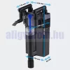 HBL-802 Akváriumhoz felfüggeszthető szűrő 500 l/h, 100 literes akvárium méretig