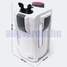   HW-702B akvárium külső szűrő 1000 l / h, 24W, 9W UV 3 fokozatú
