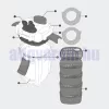 HW-704A Külső akvárium szűrő 2000l / h 55W 4 fokozatú