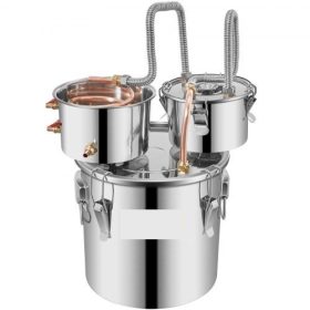   Alkohol desztillálló 12 literes rozsdamentes acél alkohol lepárló tartály pálinkafőző
