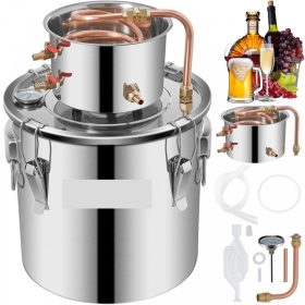   Alkohol desztillálló19 literes rozsdamentes acél alkohol lepárló tartály pálinkafőző