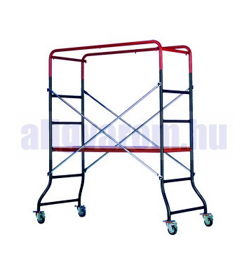 Kompakt szerelőállvány, moduláris állványzat ami teljesen ideális belső terekhez, alap mértete 191 cm magas és bővíthető