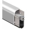 Automata küszöb - utólag az ajtó oldalára szerelhető - ezüst színben - 930 mm hosszal - önzáró