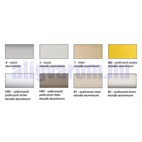   AV Díszcsík csempe padlólap polírozott arany alumínium 15x7x2700 mm fém díszprofil burkoló profil kültéri beltéri