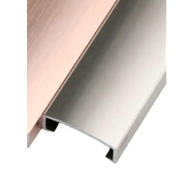   AV Bordűr díszítőprofil matt Pezsgő titán színű 15x7x2700 mm domború alumínium díszcsík burkolóprofil