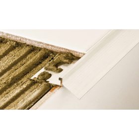   AV Erkély vízvető teraszszegély natúr alumínium 20x8x2700 mm balkon profil padlólap alá terasz lépcső teraszprofil balkonszegély