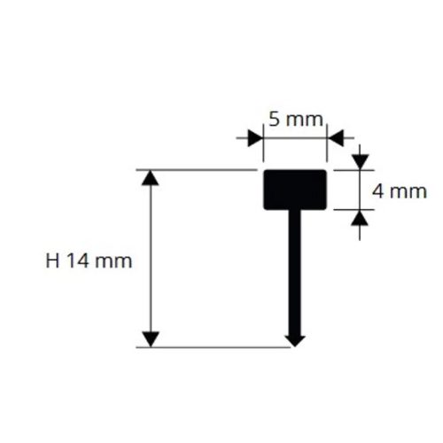 AV Réz díszcsík bordűr csempe padlólap valódi sárgaréz 5x14x2700 mm rusztikus díszprofil burkoló profil kültéri beltéri