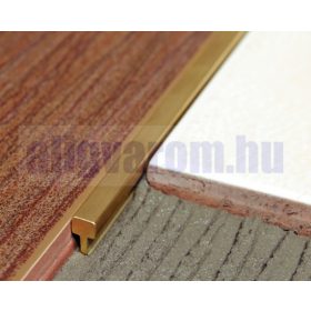   AV Réz díszcsík bordűr csempe padlólap valódi sárgaréz 5x14x2700 mm rusztikus díszprofil burkoló profil kültéri beltéri