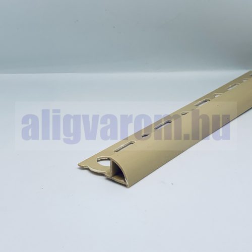 OX 7 mm Íves csempeszegély élvédő domború bézs, más néven beige, bahama szín 7x2500 mm