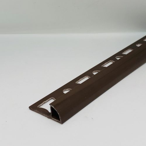 OX 6 mm Íves csempeszegély élvédő domború barna szín választható 6x2500 mm