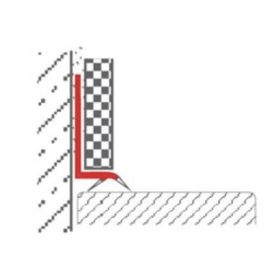   OX Burkolható kádszegély csempe alá Zuhanytálca szegély belső sarokprofil rugalmas élekkel  6-8-10 mm-es lapokhoz fehér színben