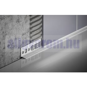   OX Burkolható kádszegély csempe alá Zuhanytálca szegély belső sarokprofil rugalmas élekkel  6-8-10 mm-es lapokhoz fehér színben