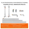 Benzines vibrációs betonlehúzó készlet 183 / 244,5 / 337 cm alumínium gerendákkal, 1,16 LE