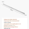 Alumínium betonlehúzó gerenda 243,8 cm 134 mm széles betonsimító gerenda 6063-T5 alumíniumötvözet