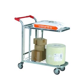   Bevásárlókocsi, kétszintes szállítókocsi, húzható, összetolható  kézikocsi 300 kg teherbírás